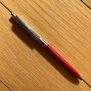 Paper Mate Double Heart Red/Silver Pen Used Vintage 1990s